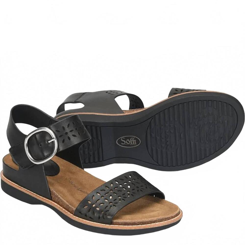 NEW SOFFT women's bali iii sandals in black - Picture 3 of 5